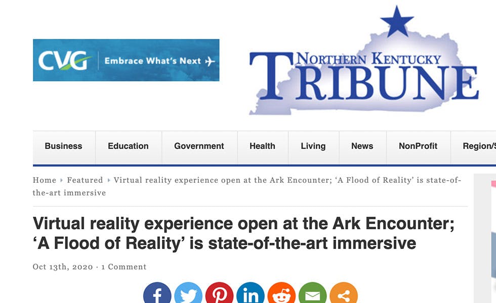 Cover Image for Northern Kentucky Tribune – Virtual Reality Experience is State-of-the-art