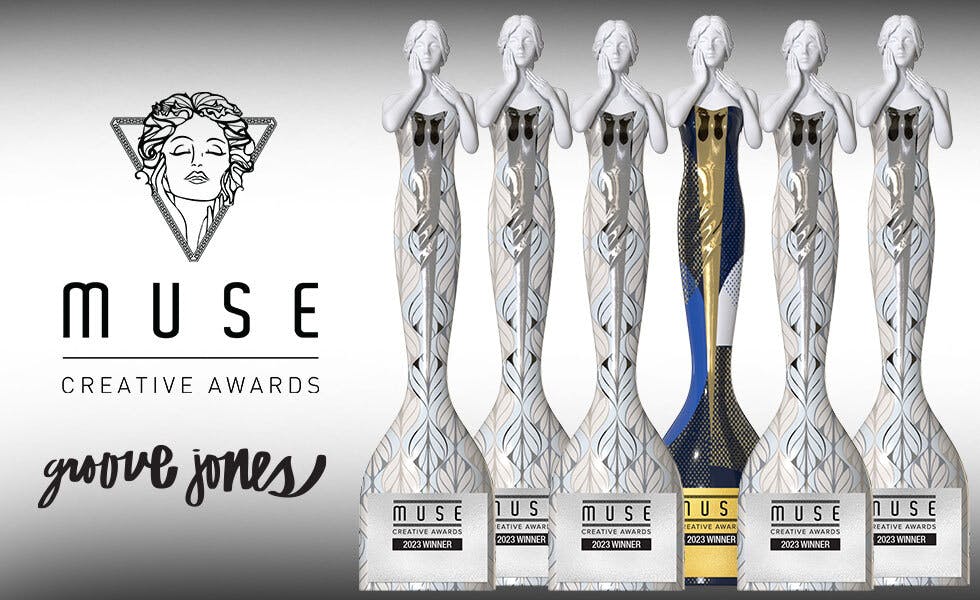 Cover Image for Groove Jones Sweeps the 2023 Muse Creative Awards with Six Wins Across Multiple Categories