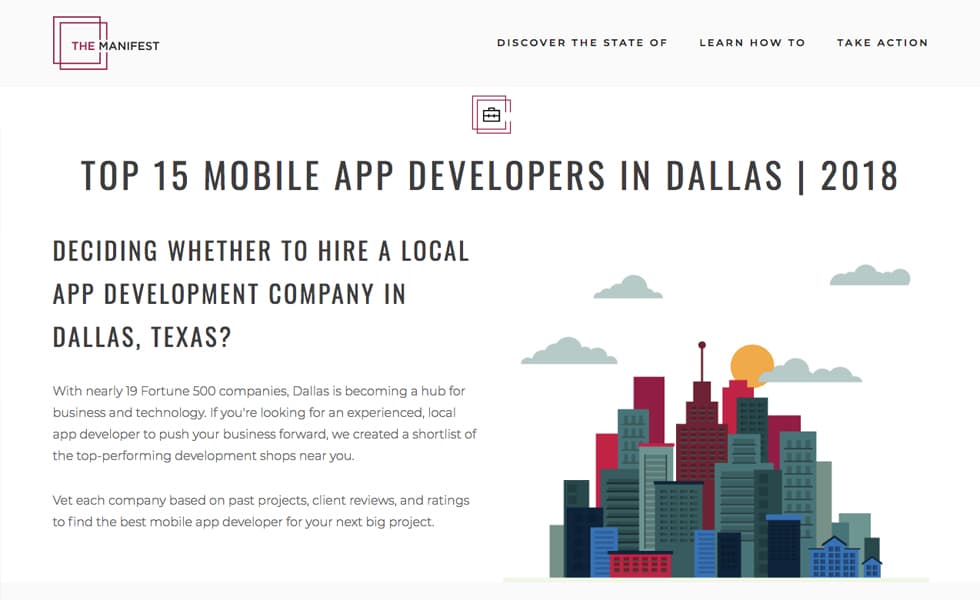 The Manifest – Groove Jones Makes Top 15 Mobile App Developer List