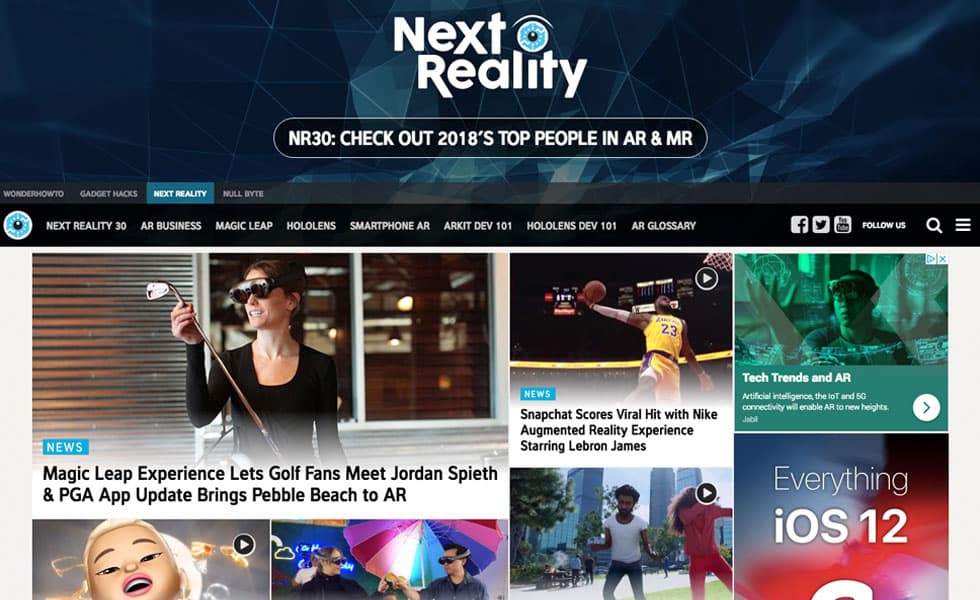 MobileAR.com – Magic Leap Experience Lets Golf Fans Meet Jordan Spieth & PGA App Update Brings Pebble Beach to AR