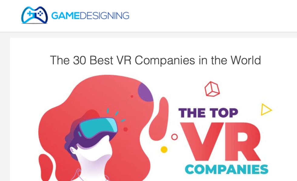 GameDesigning.org – The 30 Best VR Companies in the World