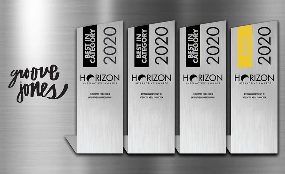 Groove Jones Celebrates Award-Winning Achievements in the 2020 Horizon Interactive Awards