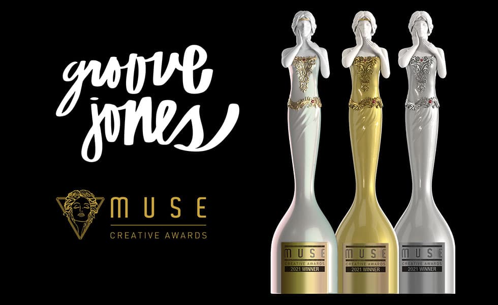 Groove Jones Celebrates Platinum, Gold, and Silver Achievements in the 2021 MUSE Creative Awards Season Two