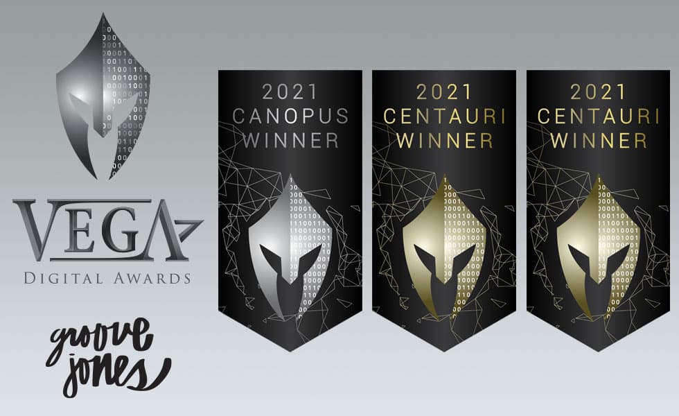 Vega 2021 Digital Awards – Groove Jones Wins Canopus and Centauri Awards for Online Video (Campaign) and VR Branded Content