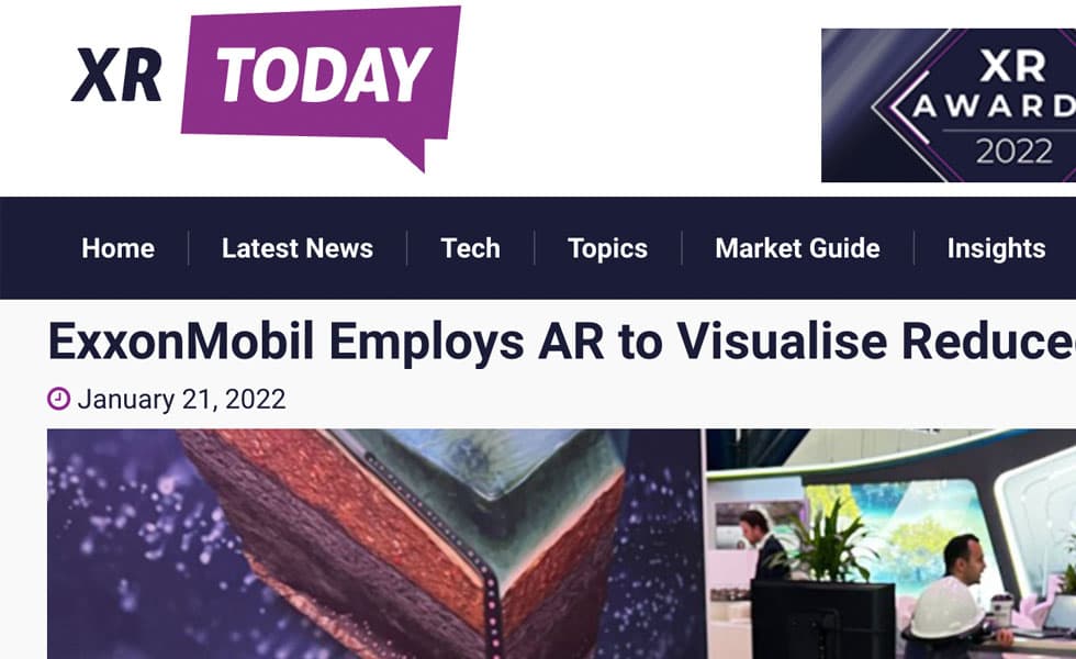 XR Today – ExxonMobil Employs AR to Visualise Reduced CO2 Emissions