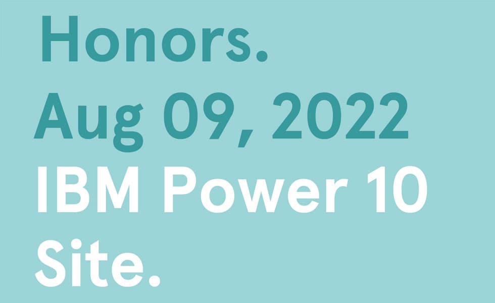 Awwwards.com Site of the Day Awards – IBM Power 10 Site