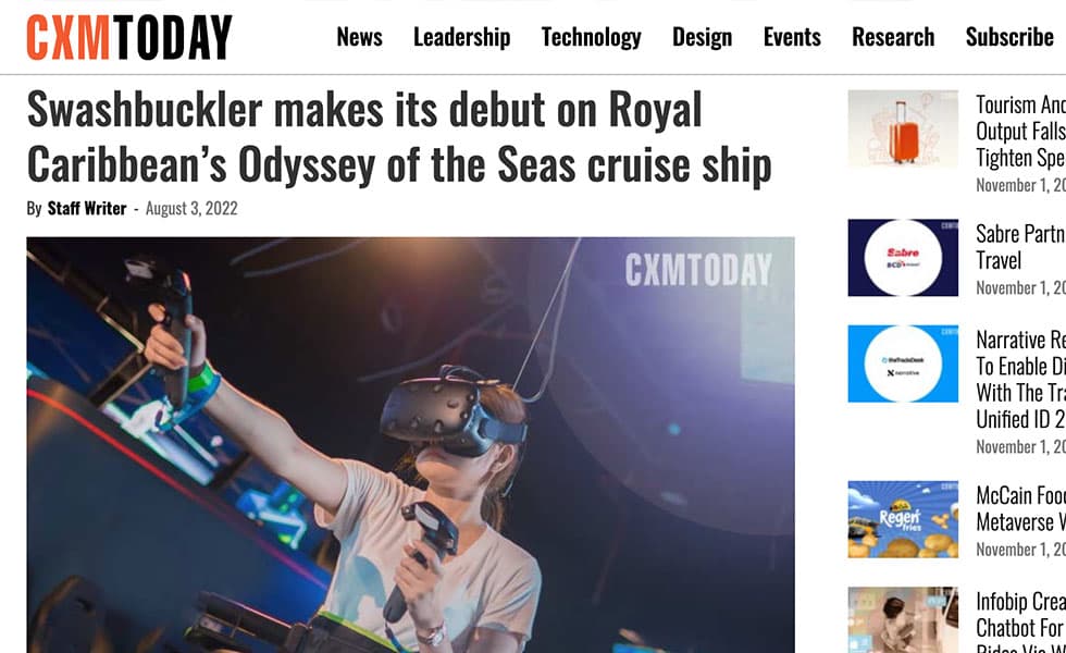 Swashbuckler makes its debut on Royal Caribbean’s Odyssey of the Seas Cruise Ship