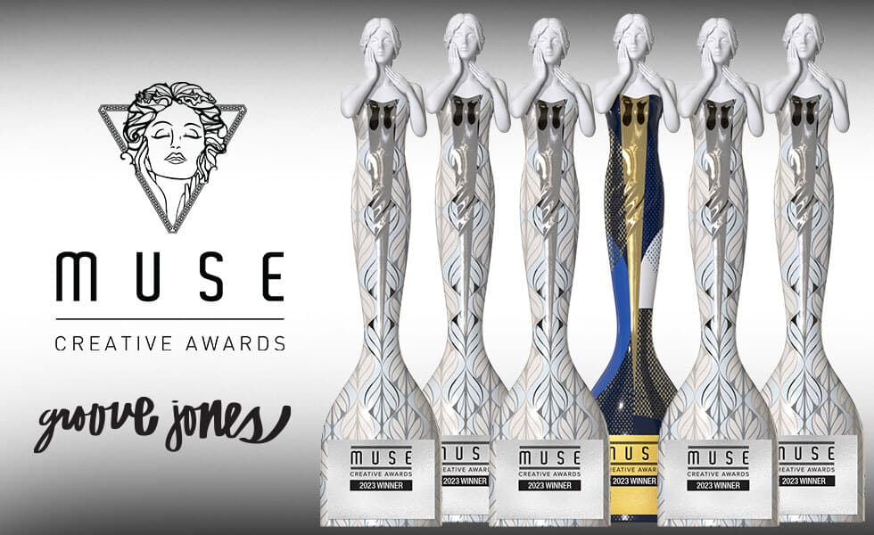 Groove Jones Sweeps the 2023 Muse Creative Awards with Six Wins Across Multiple Categories
