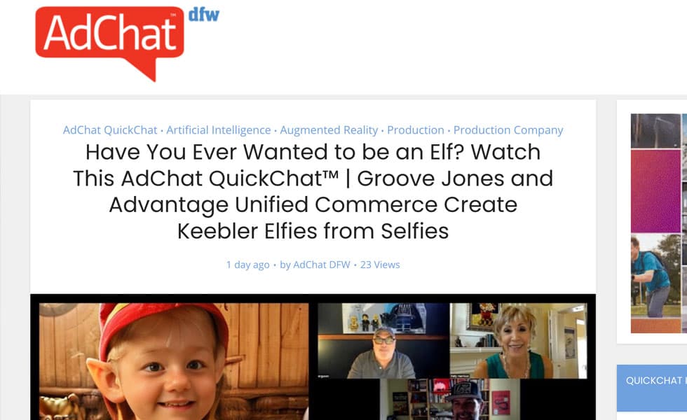 Have You Ever Wanted to be an Elf? Watch This AdChat QuickChat™