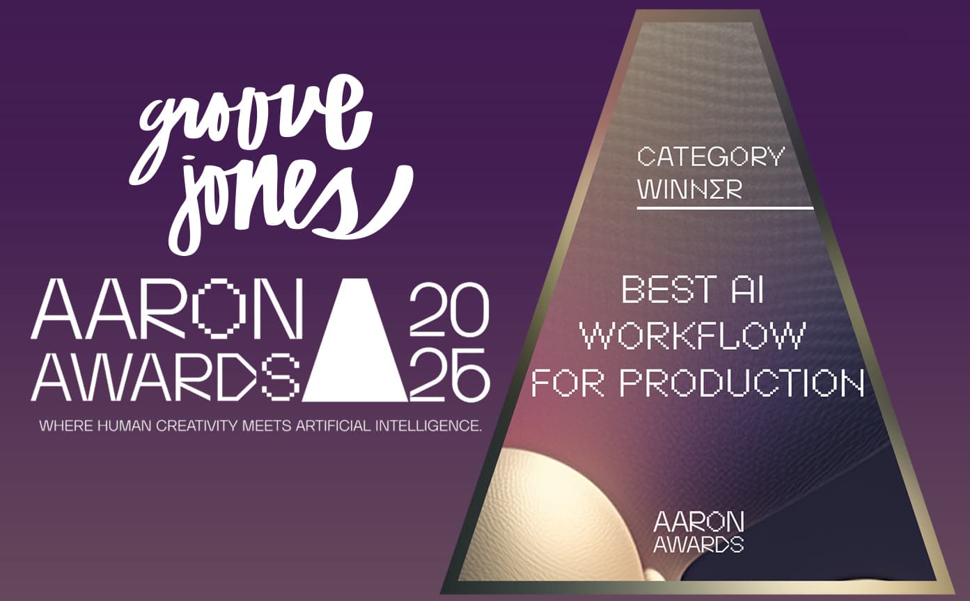 Groove Jones Wins “Best AI Workflow for Production” at 2026 AARON Awards