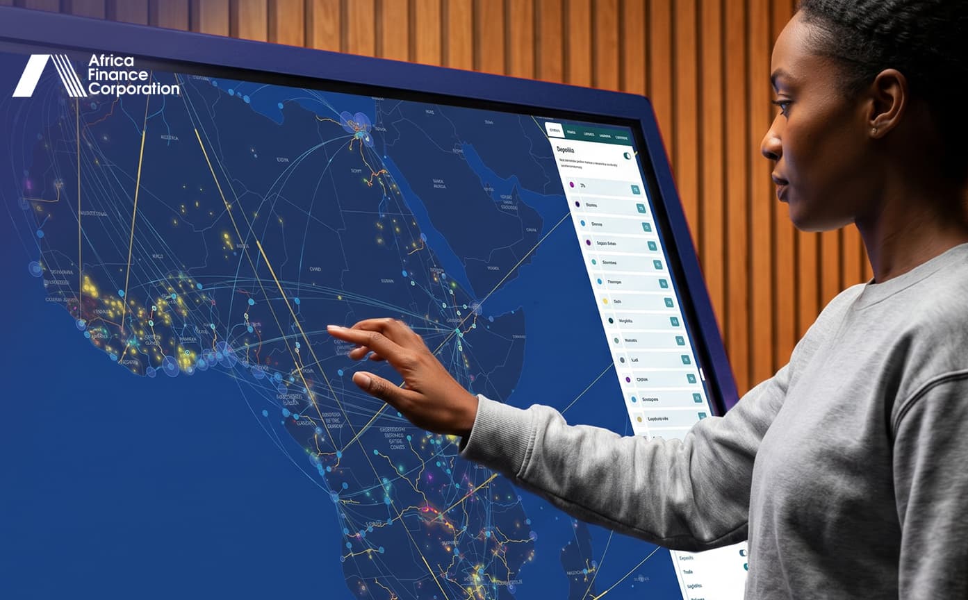 Cover image for Interactive Logistics and Mineral Deposits Data Map for Africa Finance Corporation