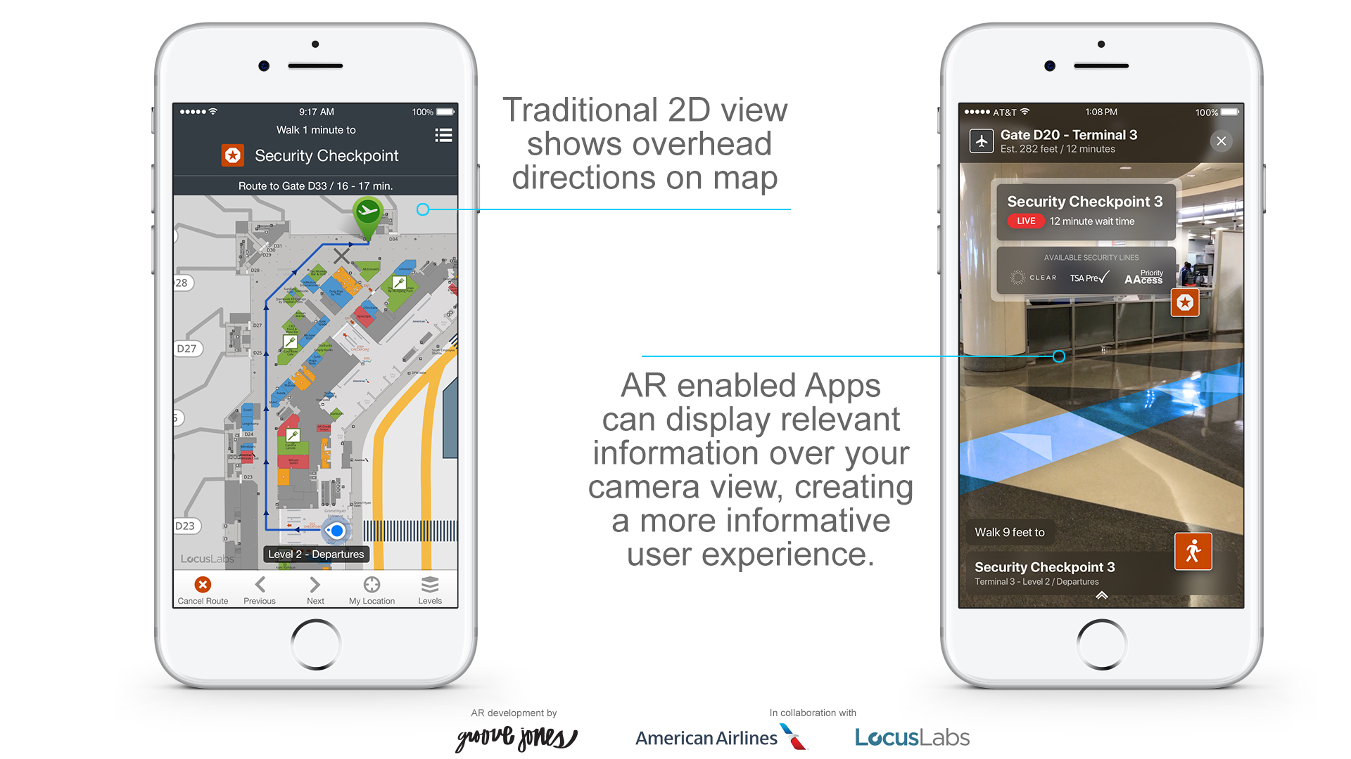 American Airlines ARKit Wayfinding Augmented Reality